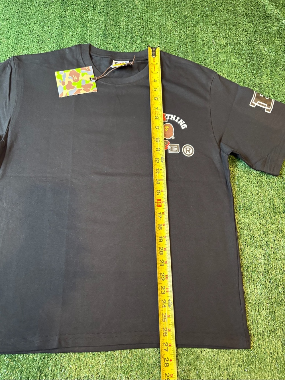 Bape Black Short Sleeve Logo Tee - Picture 8 of 9